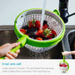 Vegetable Spinner Colander with Collapsible Handle