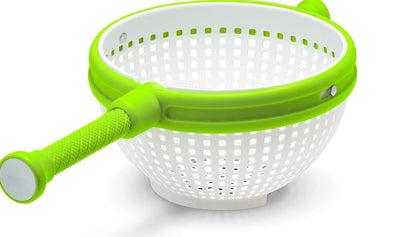 Vegetable Spinner Colander with Collapsible Handle